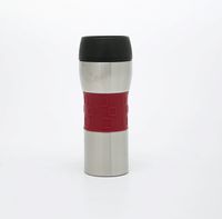 ALDORUS Travel Mug 400ml Thermobecher Isolierbecher aus Edelstahl Kaffeebecher-to-go Autobecher 100% Auslaufsicher Quick-Press-Verschluss 360&deg; Trink&ouml;ffnung - Rot_1